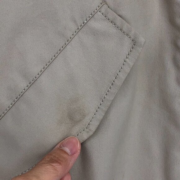 Kit & Ace men's Khaki utility style tan bomber jacket full zip pockets size S - Picture 7 of 14